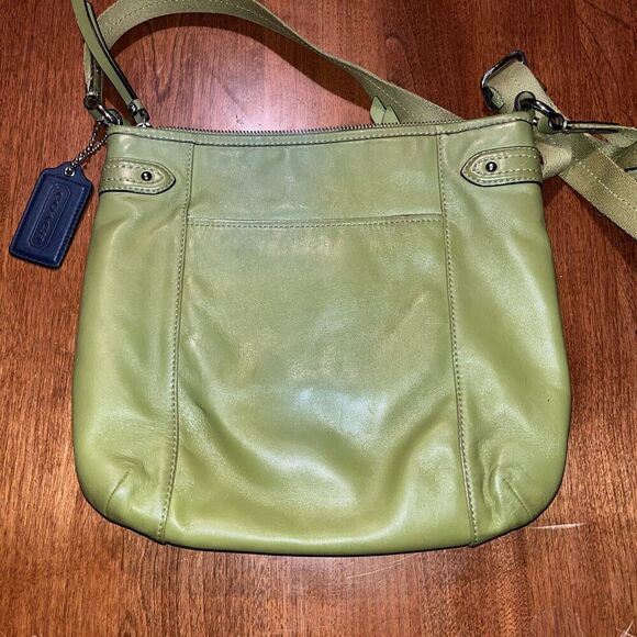 AUTHENTIC COACH CONVERTIBLE HOBO SHOULDER BAG, Green - Picture 4 of 8